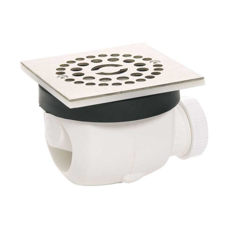 Bonde twisto d90 grille carree inox brosse classic Wirquin WIRQUIN - Sanifer Tamatave