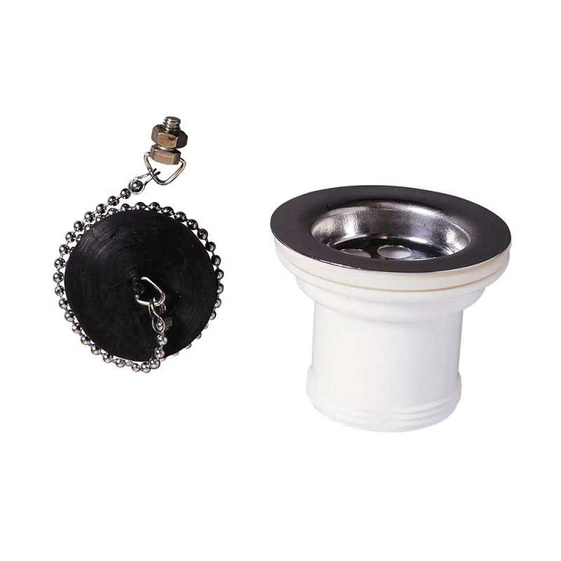  Bonde à bouchon pour evier inox WIRQUIN - Sanifer Tamatave