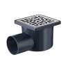  Siphon sol à maçonner 100x100mm inox brossé sac  box1/12 WIRQUIN - Sanifer Tamatave