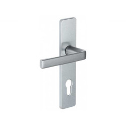  Poignée de porte kaza 165mm clé cylindre anodinox Bezault VACHETTE - Sanifer Tamatave