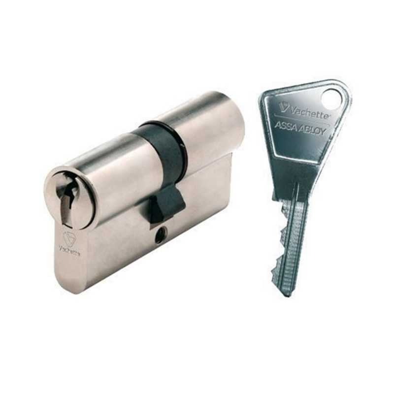  Cylindre profilé nickelé 30x30 mm Assa abloy/vachette VACHETTE - Sanifer Tamatave