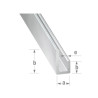  Cimaise  20x10x10x1,5mm 1M alu uc5  - Sanifer Tamatave