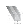  P50 Profilé U 10x15mm 1M alu brut NRS  - Sanifer Tamatave