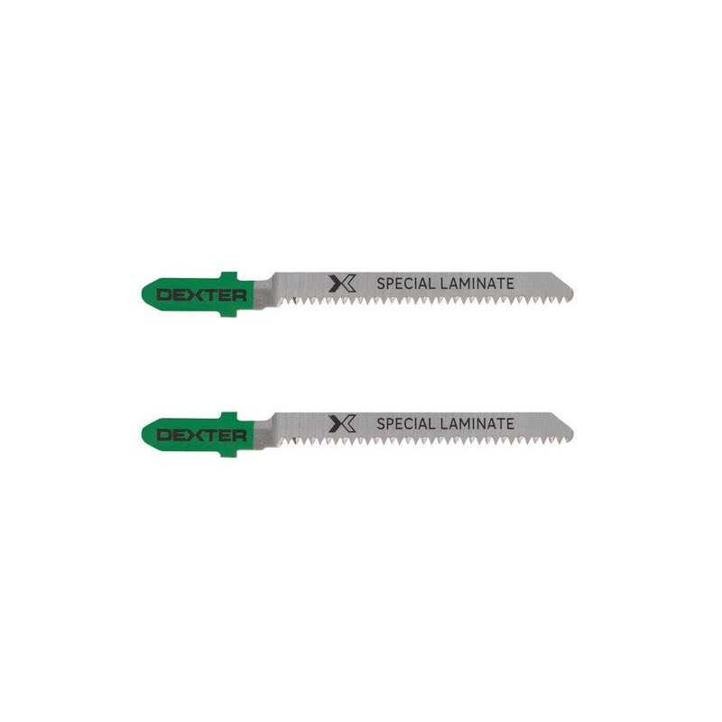  Lot de 2 lames pour parquet et stratifié coupe franche 1 5-15 mm DEXTER - Sanifer Tamatave
