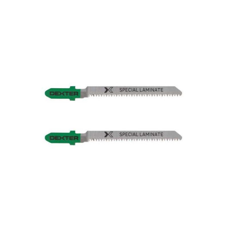  Lot de 2 lames pour parquet et stratifié coupe franche 1 5-15 mm DEXTER - Sanifer Tamatave