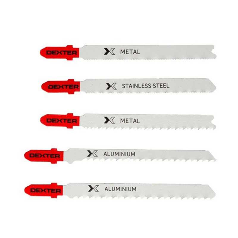  Lame de scie sauteuse métal coupe droite lot 5 DEXTER - Sanifer Tamatave