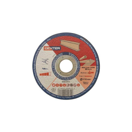  Disque métal acier acier 115x1x222 NR DEXTER - Sanifer Tamatave