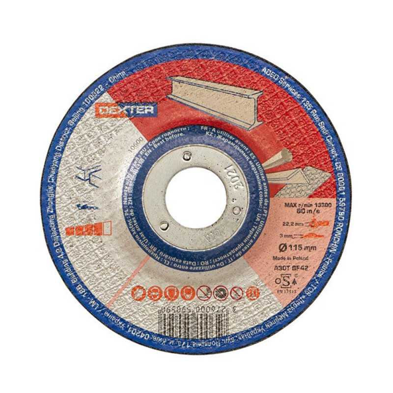  Disque métal acier acier 115x3x222 DEXTER - Sanifer Tamatave