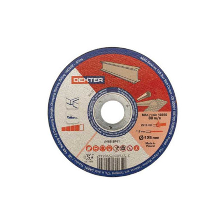  Disque métal acier acier 125x16x222 DEXTER - Sanifer Tamatave