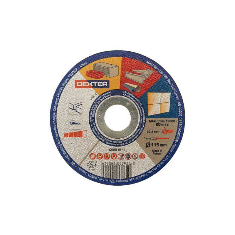  Disque multimateriaux 115x1x222 DEXTER - Sanifer Tamatave