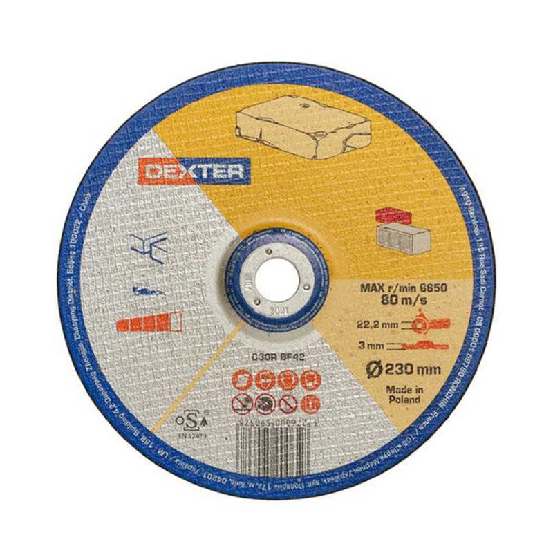  Disque meuleuse pierre 230x3x222 NR DEXTER - Sanifer Tamatave