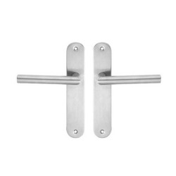  P50 poignée de porte sara inox entraxe 195mm bec de cane sur cale de 2 pièces NR INSPIRE - Sanifer Tamatave