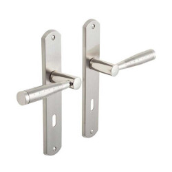  Poignée de porte-mine nickel satine cle L sur cale de 2 pièces !!  - Sanifer Tamatave