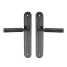  Ensemble de porte eden 195mm sans trou zamak NR INSPIRE - Sanifer Tamatave