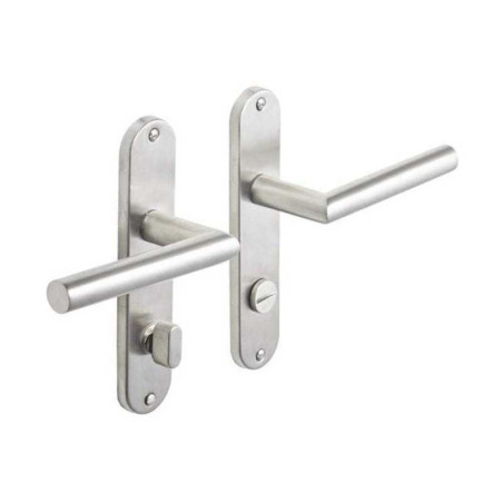  Ensemble de porte sara 165mm condamnation-décondamnation inox satine NR INSPIRE - Sanifer Tamatave