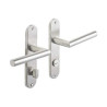  Ensemble de porte sara 165mm condamnation-décondamnation inox satine NR INSPIRE - Sanifer Tamatave