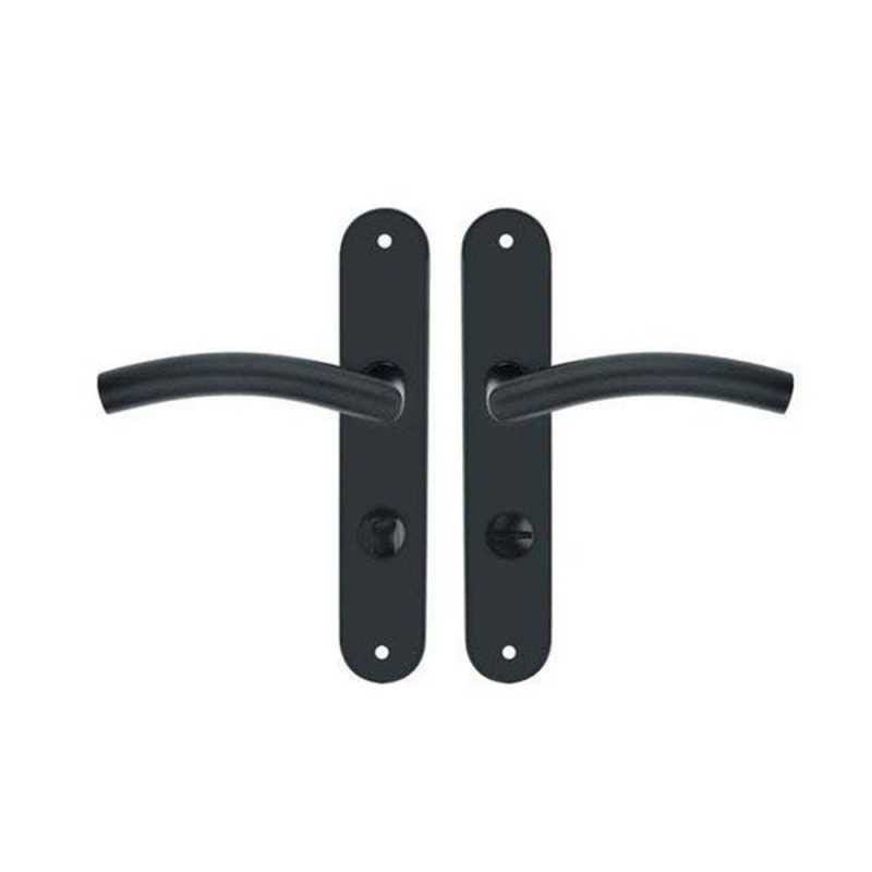 Ensemble de porte margaud 195mm condamnation acier inoxydable noir NR INSPIRE - Sanifer Tamatave