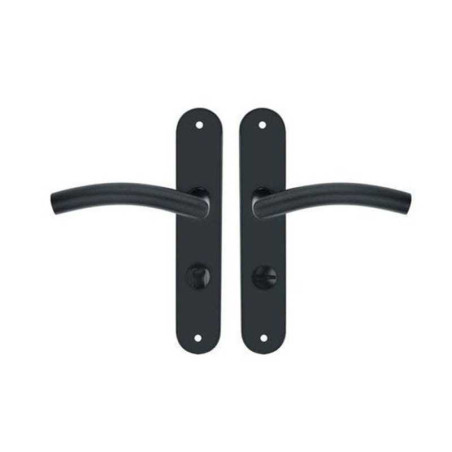 Ensemble de porte margaud 195mm condamnation acier inoxydable noir NR INSPIRE - Sanifer Tamatave