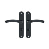 Ensemble de porte margaud 195mm condamnation acier inoxydable noir NR INSPIRE - Sanifer Tamatave