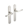  Ensemble de porte louise 195mm sans trou aluminium INSPIRE - Sanifer Tamatave