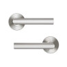  Ensemble de porte sur rosace sara  nickel satiné sans trou Inspire INSPIRE - Sanifer Tamatave