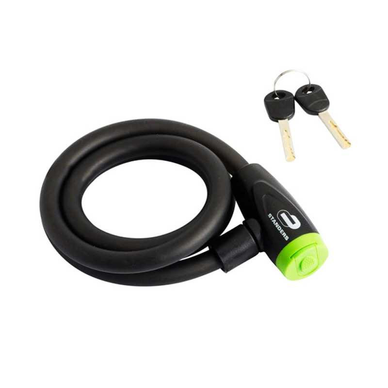  Câble antivol 12mm 1m20 acier pvc + 2 cles  - Sanifer Tamatave