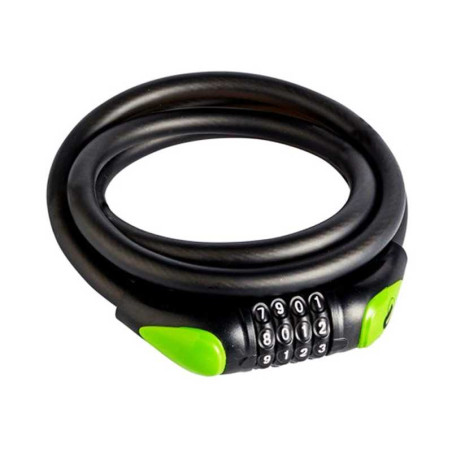  Câble antivol combinaison 12mm 1m20 acier pvc 4 codes  - Sanifer Tamatave