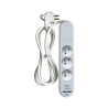  Bloc 3prises usb 1 5m blanc NR  - Sanifer Tamatave