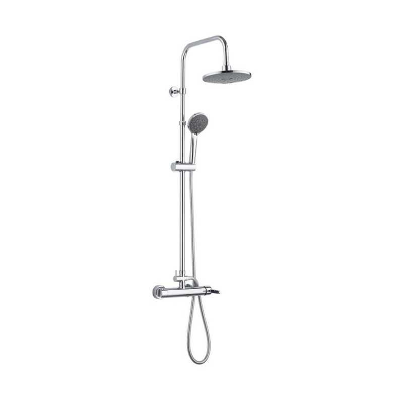  Colonne de douche mitigeur mécanique essentiale chrome  - Sanifer Tamatave