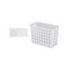  Panier de douche funky blanc rectangle à coller  - Sanifer Tamatave