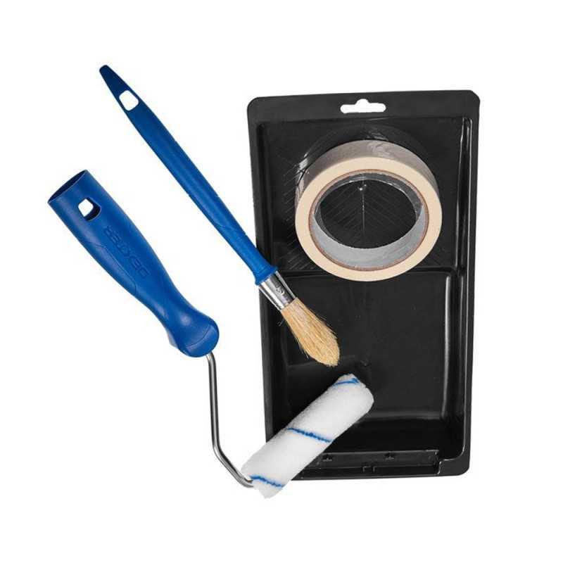  Kit mur-plafond rouleau+bac 110+pinceau 40+adhesif DEXTER - Sanifer Tamatave