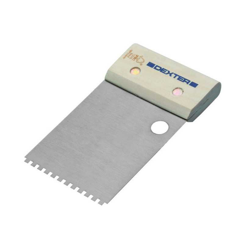  Peigne à colle pour lino et moquette 8cm lame acier manche bois DEXTER - Sanifer Tamatave