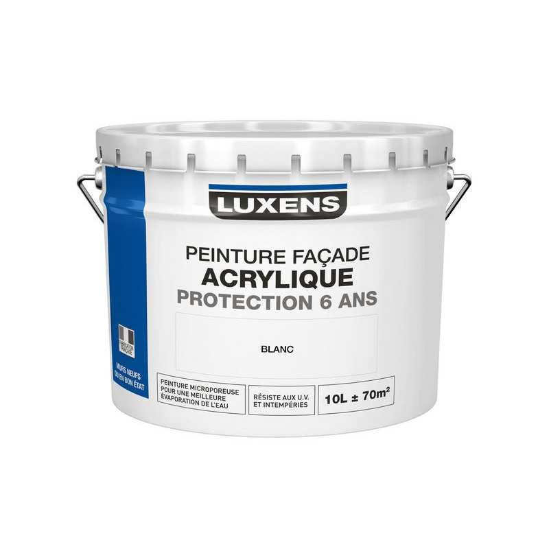 Peinture façade acrylique luxens blanc 10 l  - Sanifer Tamatave