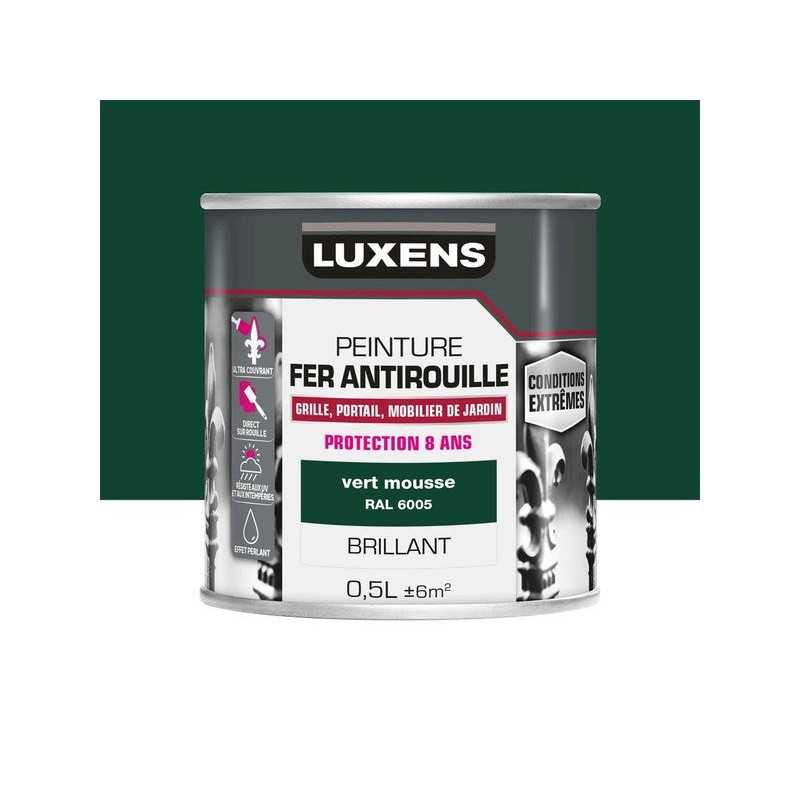  Peinture fer extérieur et antirouille vert mousse glossy 0 5 l LUXENS - Sanifer Tamatave