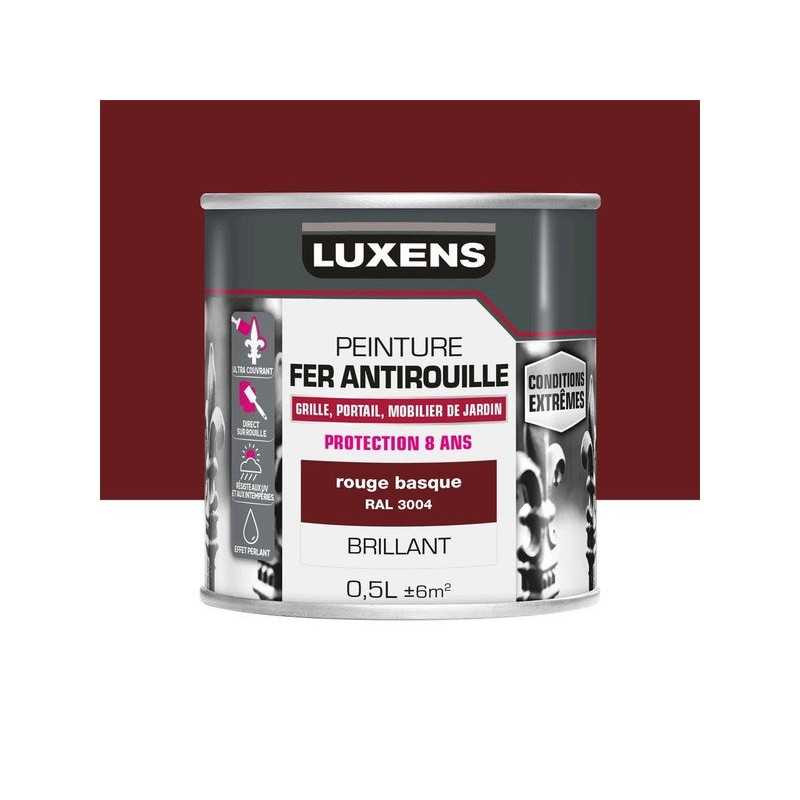  Peinture fer extérieur rouge provence glossy 0 5 l LUXENS - Sanifer Tamatave