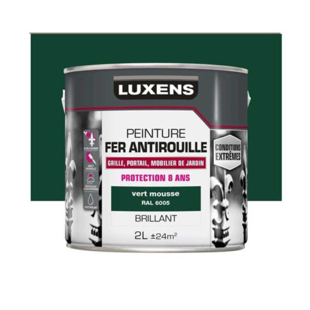  Peinture fer extérieur vert mousse brillant 2l  - Sanifer Tamatave