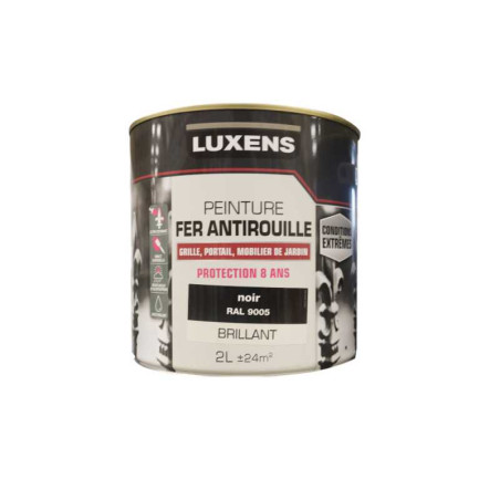  Peinture fer extérieur noir brillant 2l  - Sanifer Tamatave