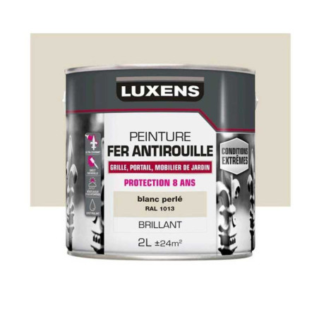  Peinture fer extérieur blanc perle brillant 2l  - Sanifer Tamatave