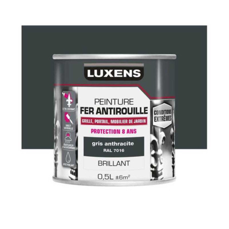  Peinture fer extérieur gris anthracite brillant 05l  - Sanifer Tamatave