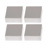  Fixation miroir salle de bain chrome carre  - Sanifer Tamatave