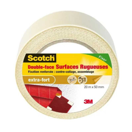  Double face 20mx50mm surfaces rugueuses scotch uc6 3M - Sanifer Tamatave