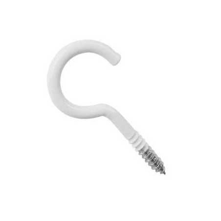  Lot de 20 crochets à visser acier epoxy blanc diamètre 2.5 x l.10 mm  Standers STANDERS - Sanifer Tamatave