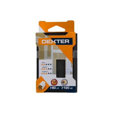  Cale à poncer abrasive 100 x 70 mm grains assortiment DEXTER - Sanifer Tamatave