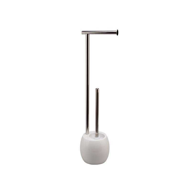  Brosse et dérouleur à papier WC rondo blanc SENSEA - Sanifer Tamatave