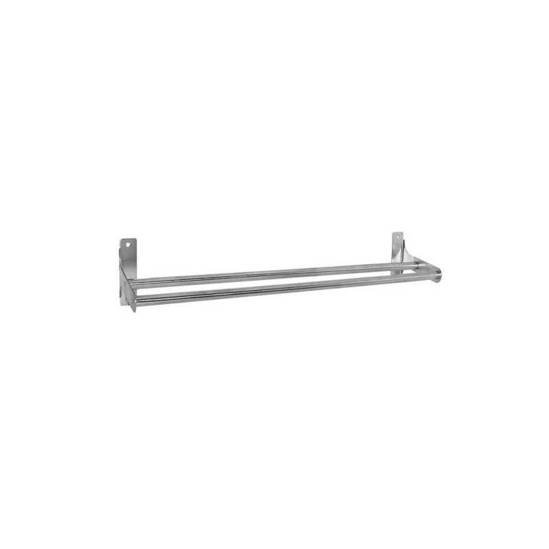  Porte-serviettes 2 barres fixes loft chrome brosse Sans marque - Sanifer Tamatave