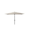 Parasol pied central Avea Taupe rectangulaire, L.200 X L.300 Cm NATERIAL - Sanifer Tamatave