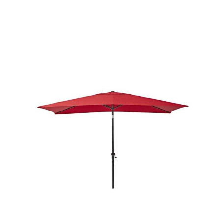 Parasol pied central naterial avea rouge rectangulaire, L.200 X L.300 Cm NATERIAL - Sanifer Tamatave