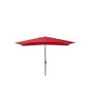 Parasol pied central naterial avea rouge rectangulaire, L.200 X L.300 Cm NATERIAL - Sanifer Tamatave