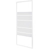  Paroi latérale en verre sérigraphié l 80cm ep 4 mm blanc SENSEA - Sanifer Tamatave