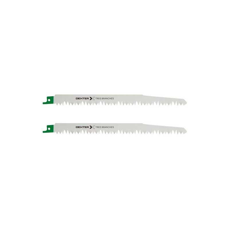  Lot de 2 lames bois coupe droite 190 mm pour scie sabre DEXTER - Sanifer Tamatave